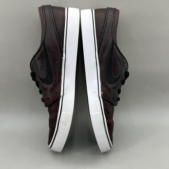 Nike Zoom Air Stefan Janoski Sneakers Men Size 9.5 Red Black Leather Skate Shoes main image 8